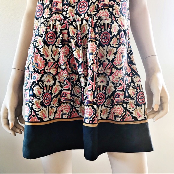 Comptoir Des Cotonniers 100% Silk Pattern Dress S - Picture 4 of 6